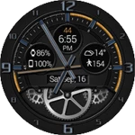 bold gears hd watch face android application logo